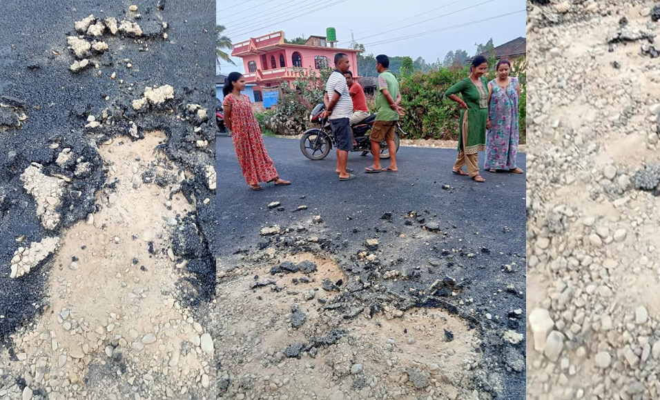 मध्यपहाडी सडकको हटिया-बुर्तिबाङ खण्ड अलपत्र पार्ने ठेकेदारलाई स्पष्टीकरण