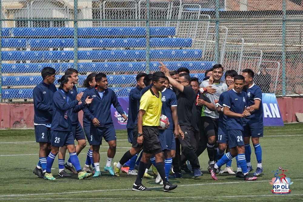 पेनाल्टीमा आर्मीलाई पराजित गर्दै सातदोबाटो केपी ओली कपको फाइनलमा