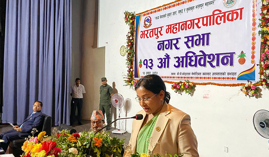 भरतपुर महानगरकाे कुल बजेट ६ अर्ब, अधुरो रंगशालालाई ३ कराेड (पूर्णपाठ)