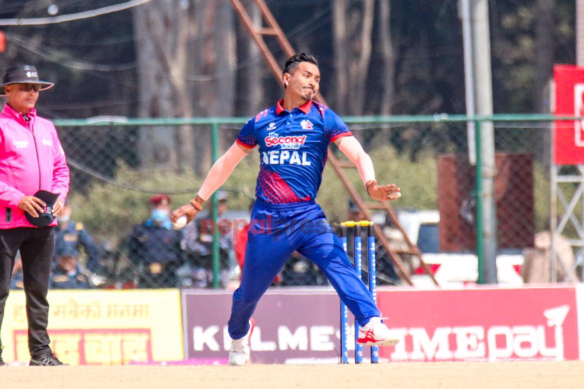 पहिलो बलमै नेपाललाई सफलता, सोमपालले लिए विकेट
