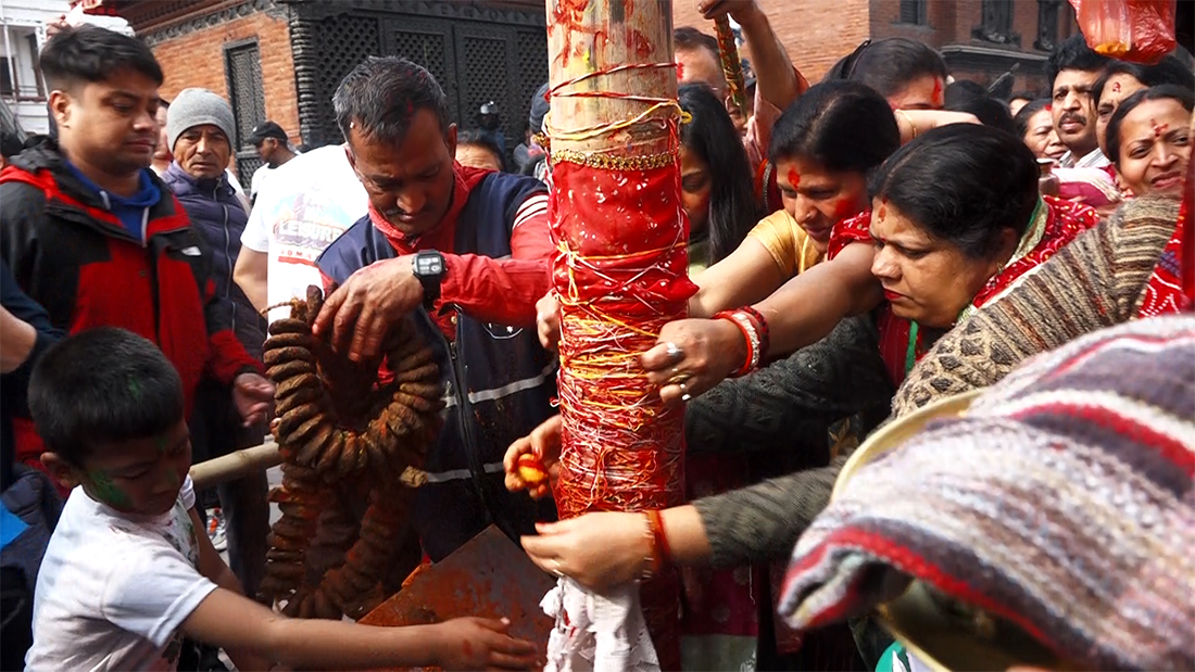 वसन्तपुरमा होलीको चहलपहल सुरू