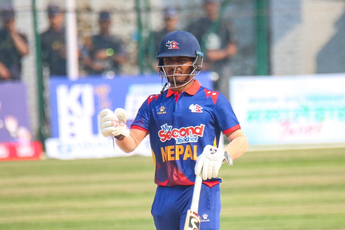 कप्तान रोहित आउट, २० रनमा ३ विकेट गुमायो नेपालले