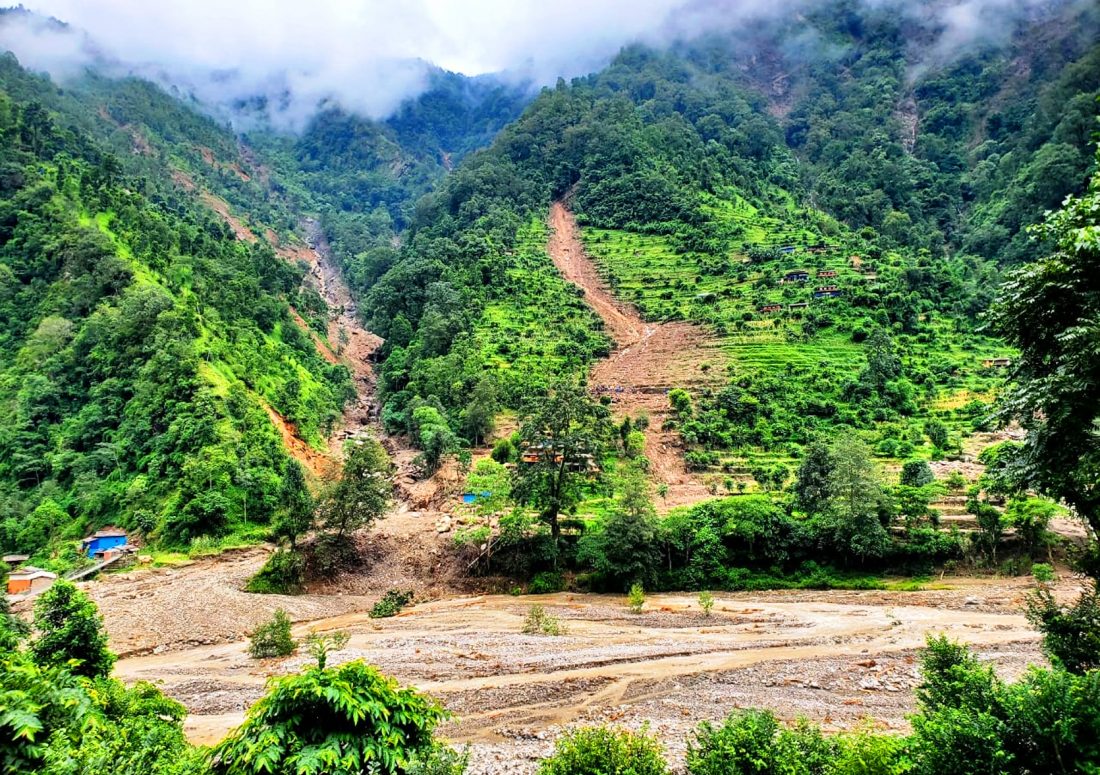 बडिगाड पहिरो : ५० परिवार विस्थापित