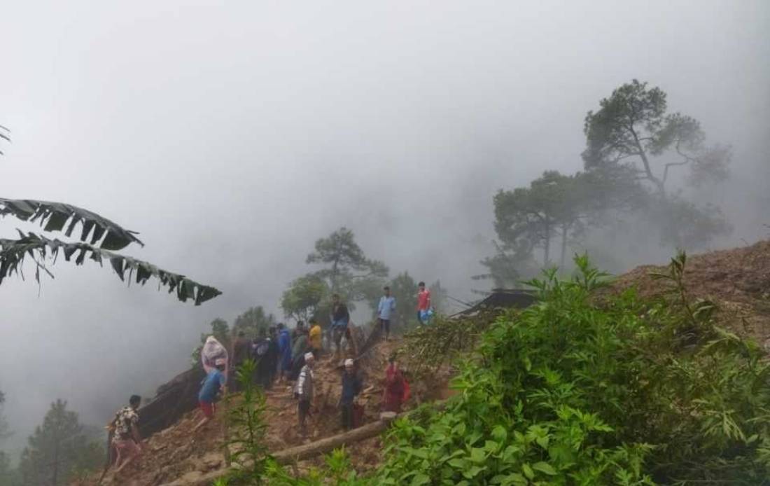 पहिरोले पुरिएर गुल्मीमा ४ जनाको मृत्यु, २ घाइते