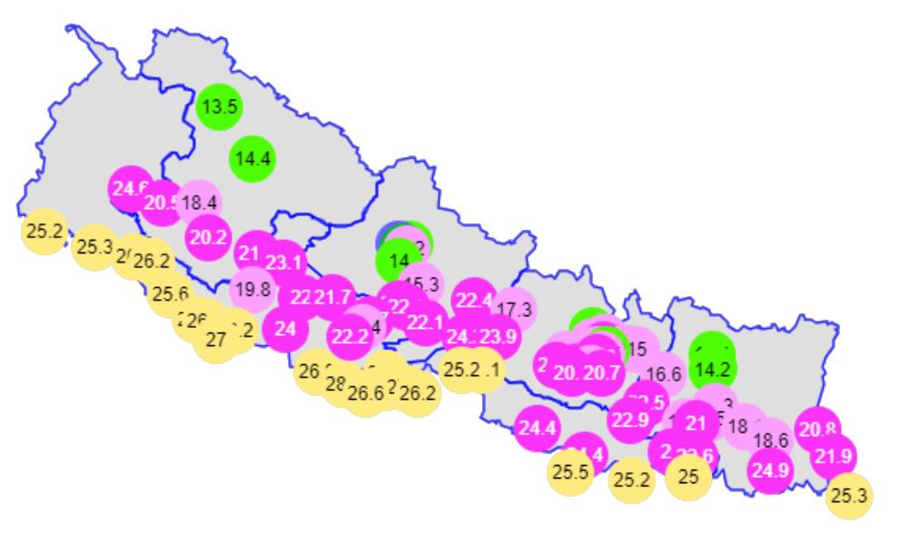 देशभर मनसुनी वायुको प्रभाव कायमै