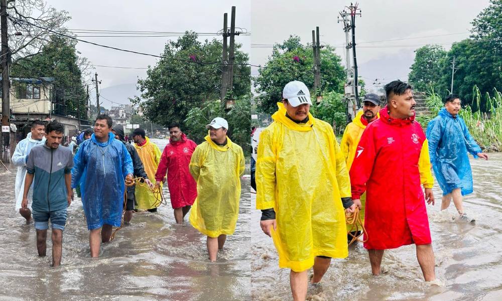 बाढीमा फसेकाको उद्धारमा वाइसीएलको टोली पनि खटियो