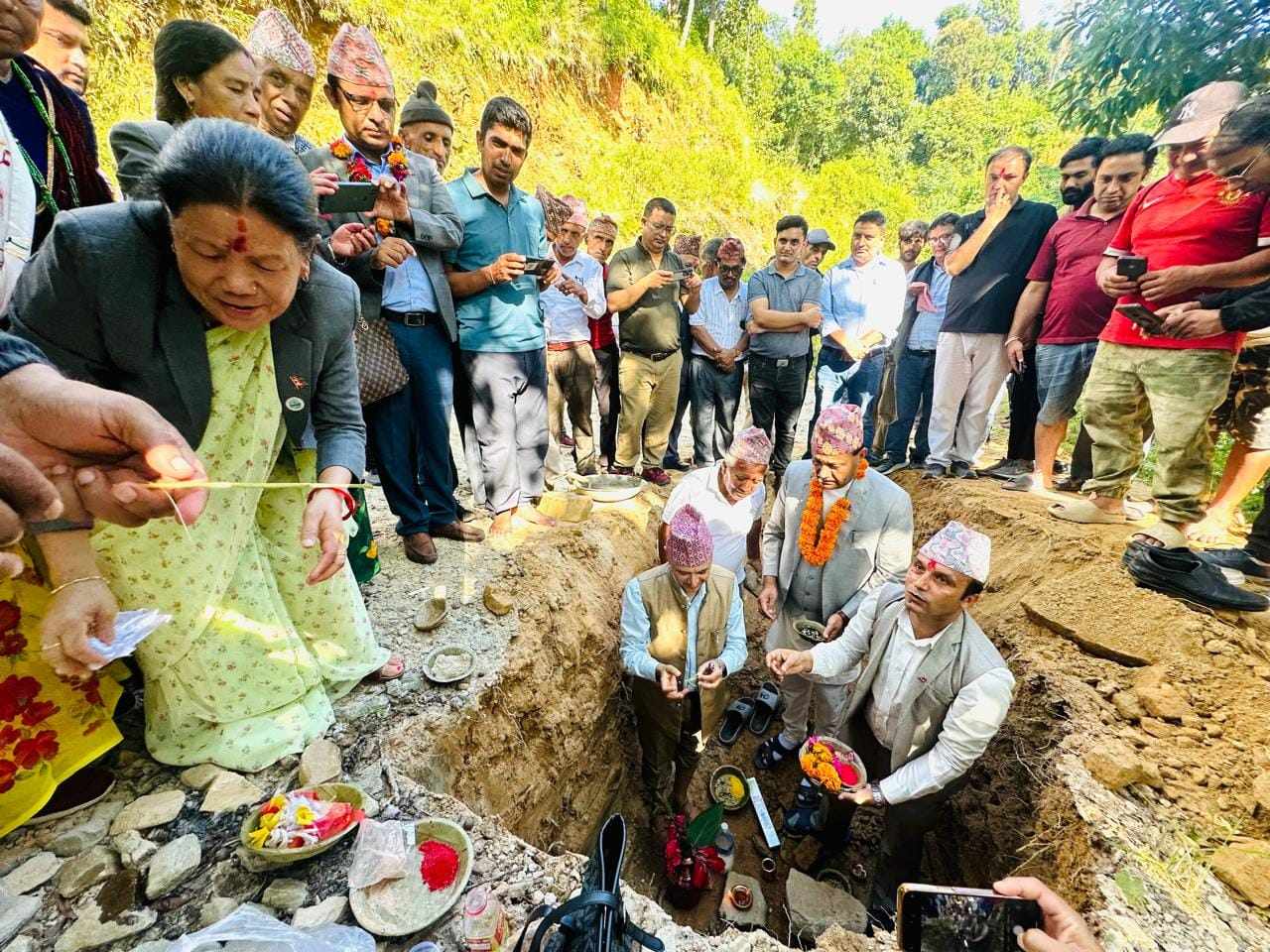 ४७ करोडमा बन्ने रुपा रिङरोड दोस्रो खण्डको शिलान्यास