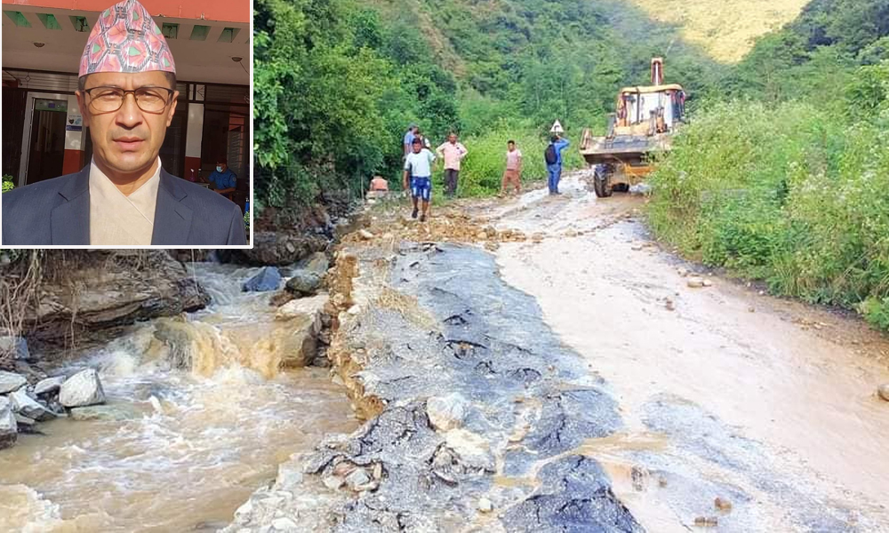 वीपी राजमार्गबाट मन्थली जोड्ने सडक सुचारु, गाउँपालिका अध्यक्ष भन्छन्–सित्खाबाट आउन जान सकिन्छ