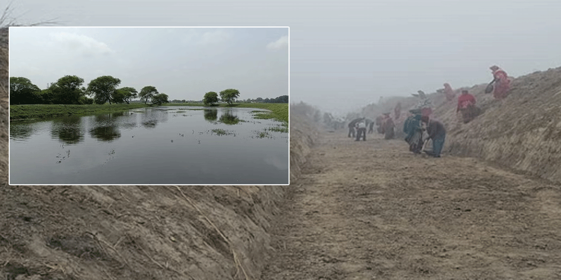 १० वर्षअघि सुकेको भारत उत्तर प्रदेशको सकर्नी नदीमा यसरी दिइयो त्राण