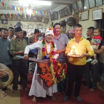 पेसागत हतियार प्रदर्शन गर्दै मनाइयो पाँय् न्ह्याकेगु जात्रा