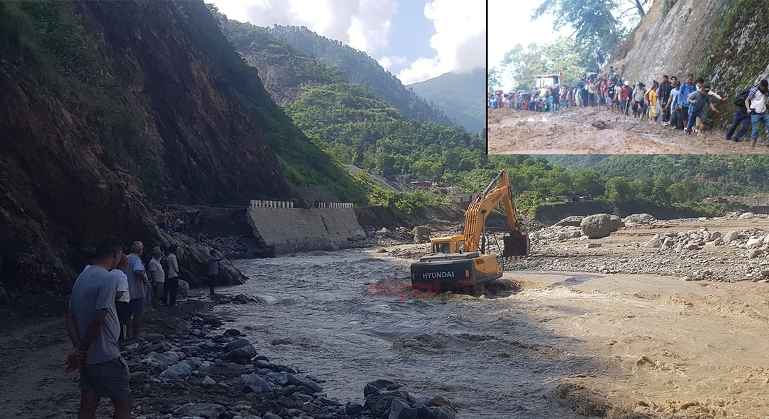 बीपी राजमार्ग दशैंअघि नै खुलाउने प्रयास, सडकका महानिर्देशक भन्छन्- तर सकिएला जस्तो छैन