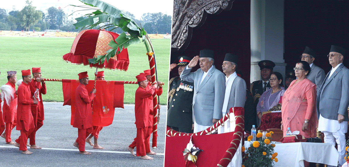 तस्बिरमा यस्तो देखियो टुँडिखेलको फूलपाती बढाइँ