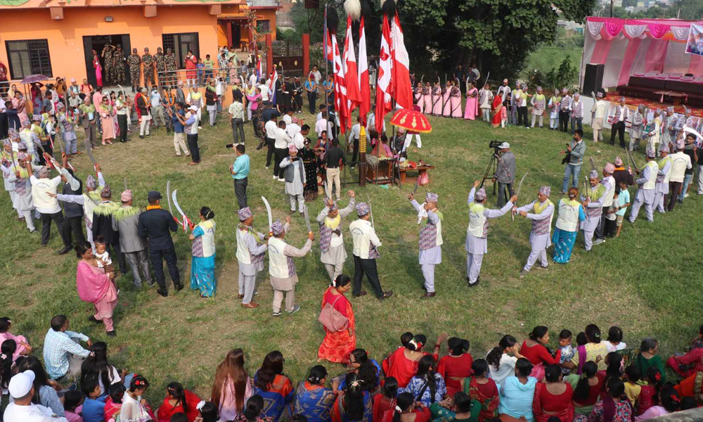 जीतगढीमा ऐतिहासिक सरायँ नाच, सेनाको टुकटीद्वारा युद्धकला प्रदर्शन