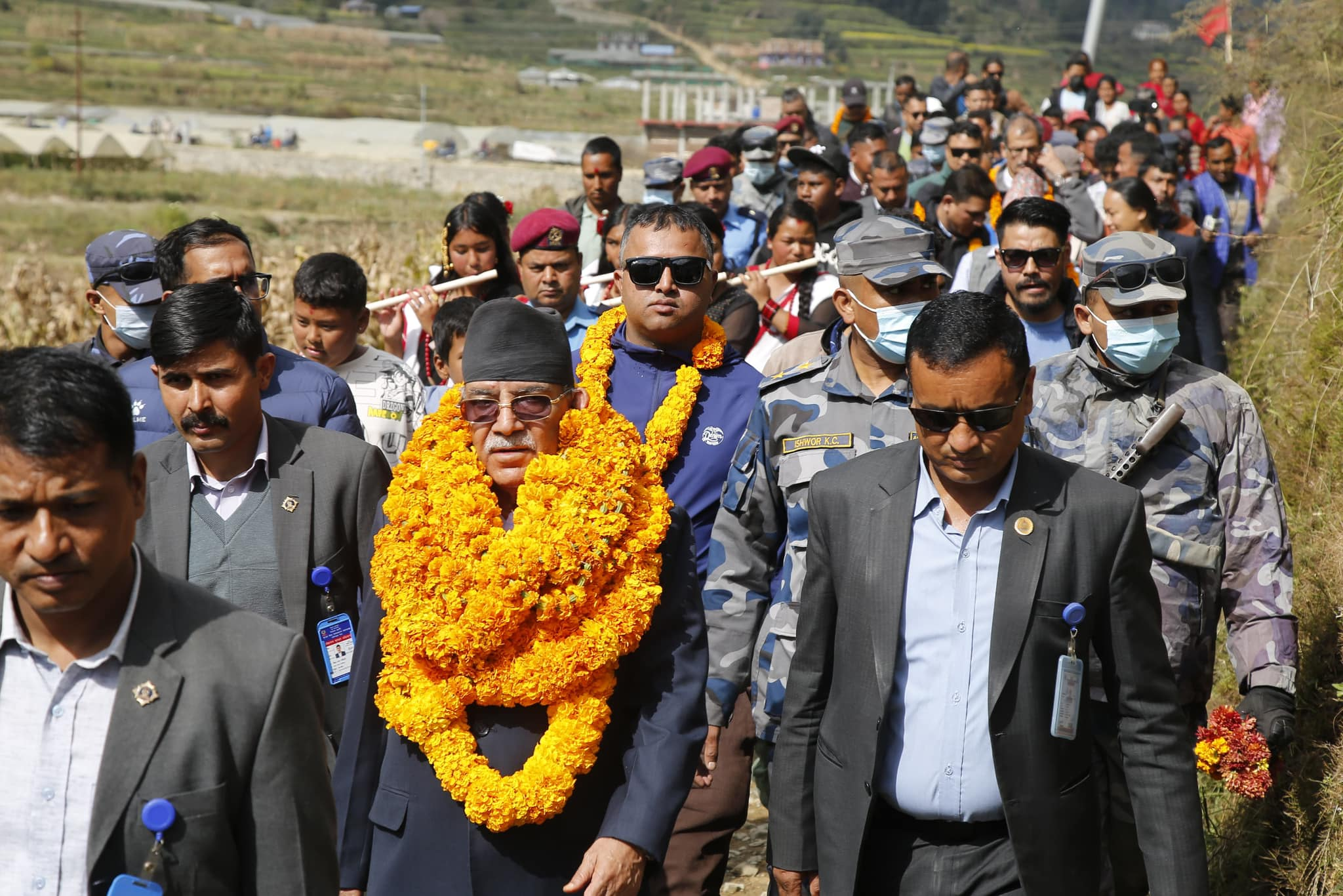 चित्लाङ पुगे प्रचण्ड, युवा संगठनको सम्मेलनलाई सम्बोधन गर्ने