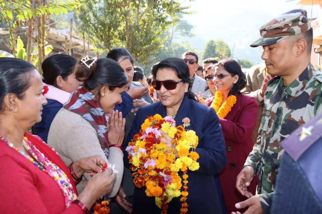 पोखरामा विद्या भण्डारीको एक साता : एमाले पङ्क्तिसँग अर्थपूर्ण पुनर्मिलन, ‘तपाईँ नै हाम्रो नेता हो’