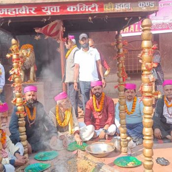 जनकपुर बोल्ट्सलाई जीतको कामनासहित राजदेवी माताको विशेष पूजापाठ