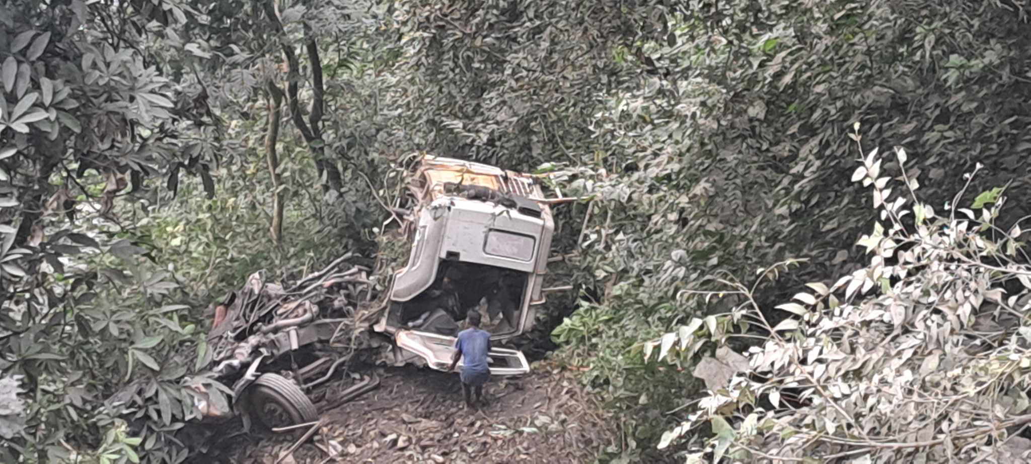 धादिङको कृष्णभीरमा ग्यासको बुलेट दुर्घटना