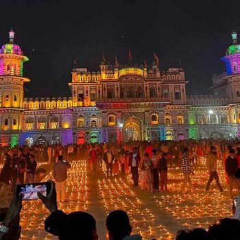 जानकी मन्दिरमा सवा लाख दीप प्रज्वलन