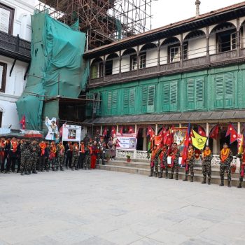 पृथ्वीनारायण शाह हिँडेको बाटो पछ्याउँदै सेनाको ‘एकीकरण टर्च र्‍याली काठमाडौं आइपुग्यो